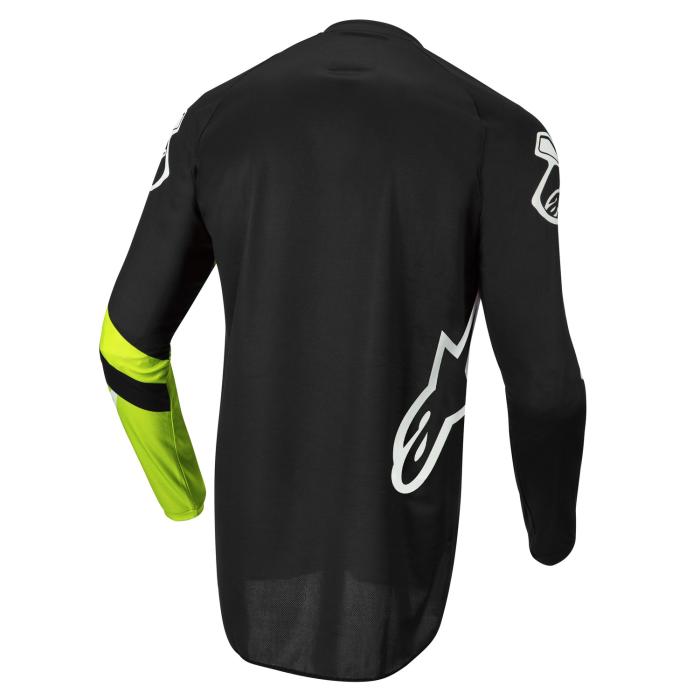 dětský motokrosový dres Alpinestars Racer Chaser černá/žlutá fluo, Velikost L