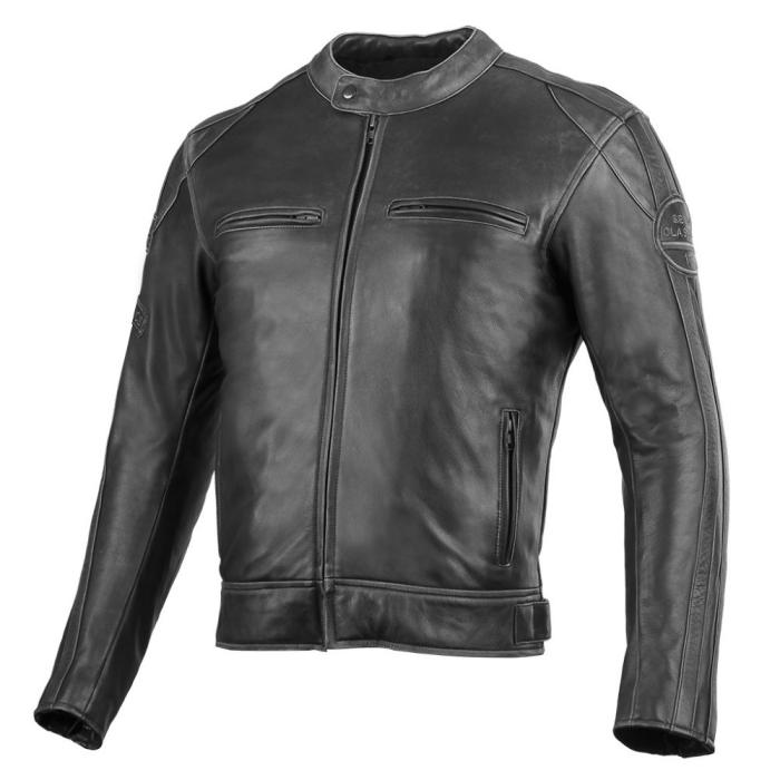 kožená moto bunda Seca Aviator II černá/šedá, Velikost L