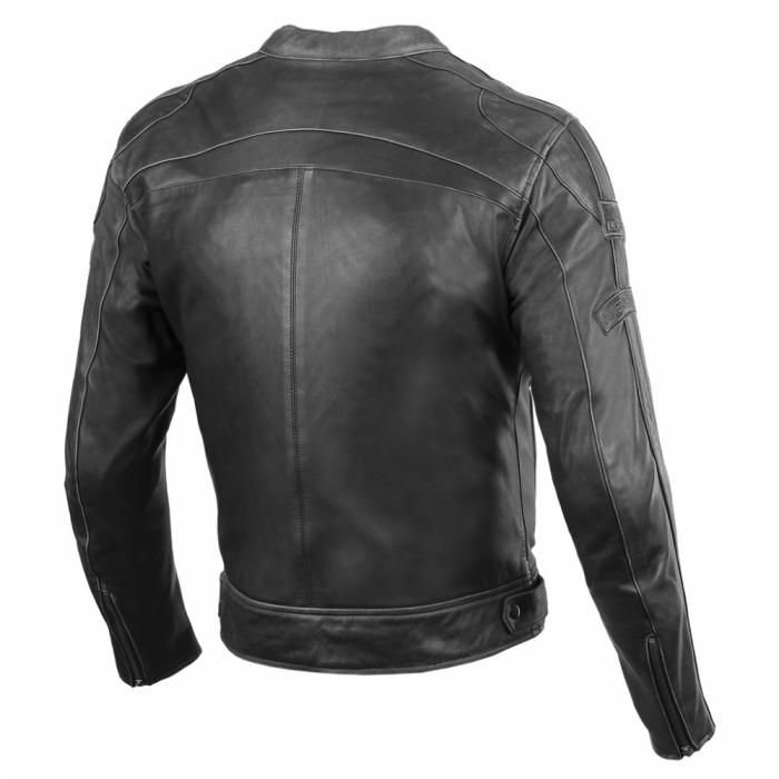 kožená moto bunda Seca Aviator II černá/šedá, Velikost 4XL