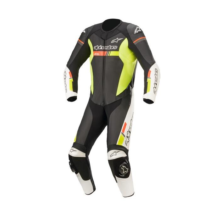 jednodílná moto kombinéza Alpinestars GP Force Chaser černá/bílá/červená fluo/žlutá fluo, Velikost 48