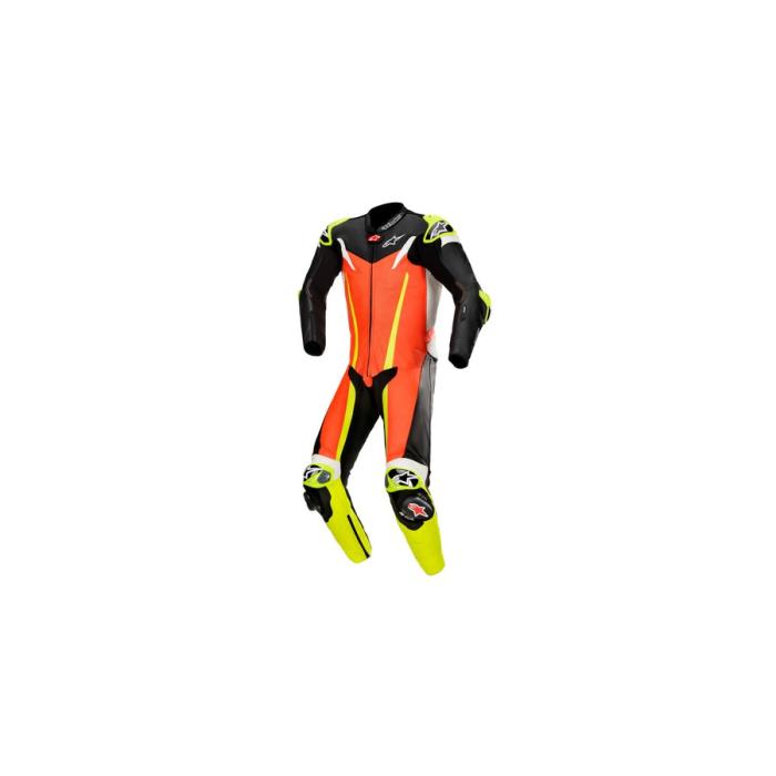 jednodílná moto kombinéza Alpinestars GP Pro 3 červená fluo/černá/žlutá fluo, Velikost 44