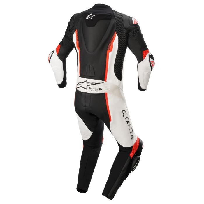 jednodílná moto kombinéza Alpinestars Missille 2 černá/bílá/červená fluo, Velikost 46