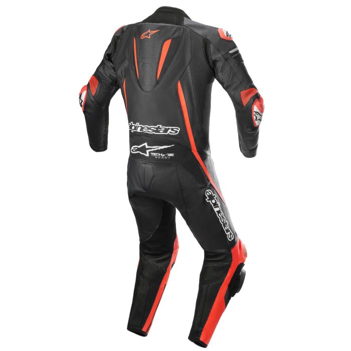 jednodílná moto kombinéza Alpinestars Fusion černá/červená fluo, Velikost 46