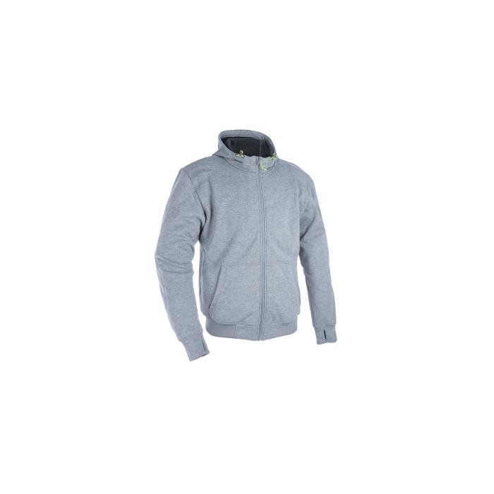 kevlarová moto mikina Oxford Super Hoodie 2.0 šedá, Velikost S