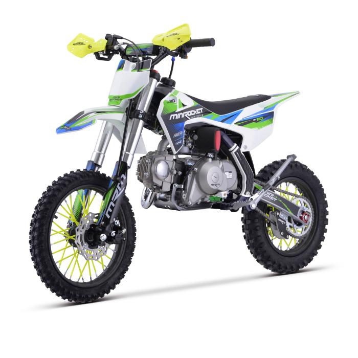 pitbike Mini Rocket DK110 Poloautomat + startér, Barva modrá