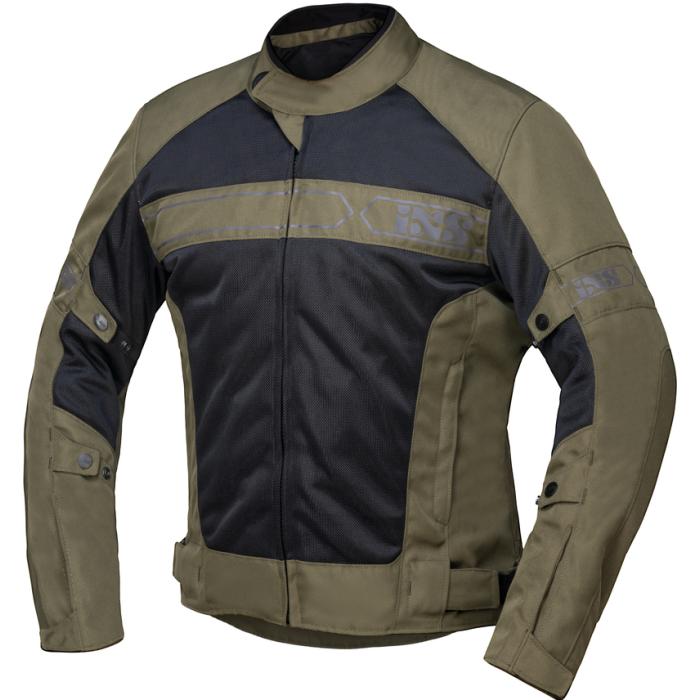 textilní moto bunda IXS Evo Air khaki/černá, Velikost L