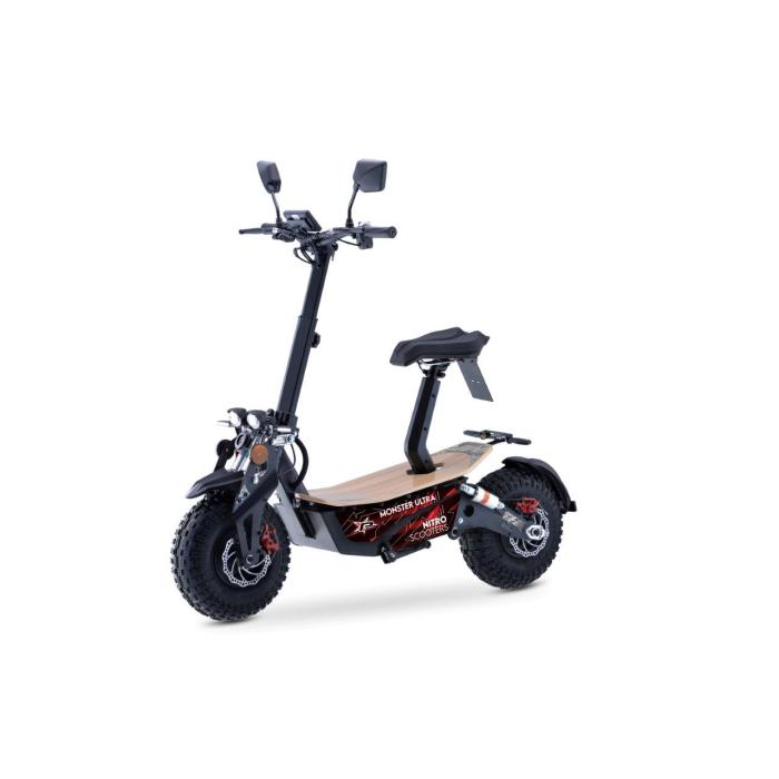 elektrická koloběžka 60V Nitro Scooters MONSTER 3500 Ultra Pro, Barevná možnost černá