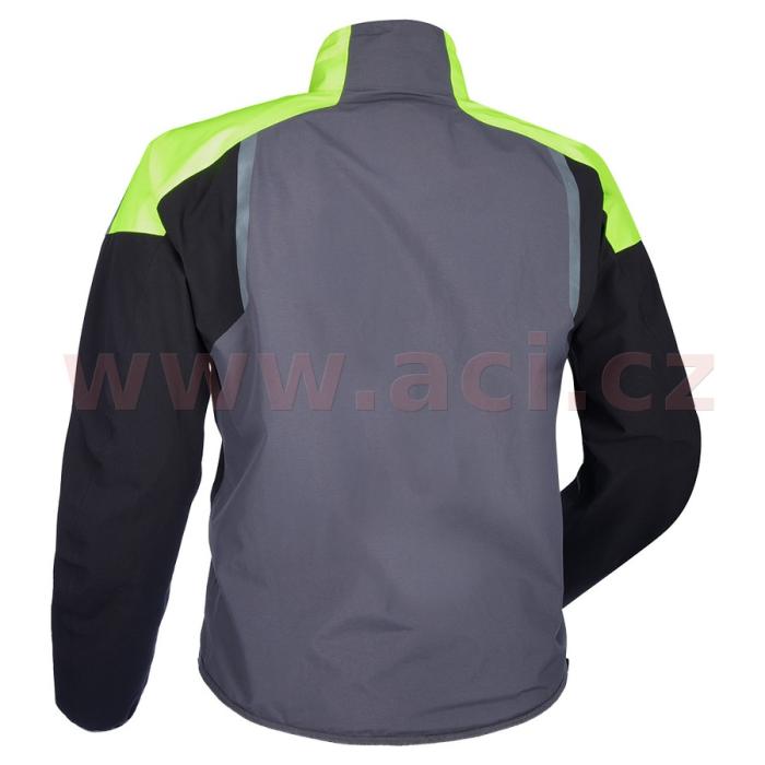 bunda do deště Oxford Rain Seal Pro - šedá/černá/žlutá fluo, Velikost 4XL