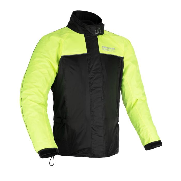 bunda do deště Oxford Rain Seal II - černá/žlutá fluo, Velikost 6XL