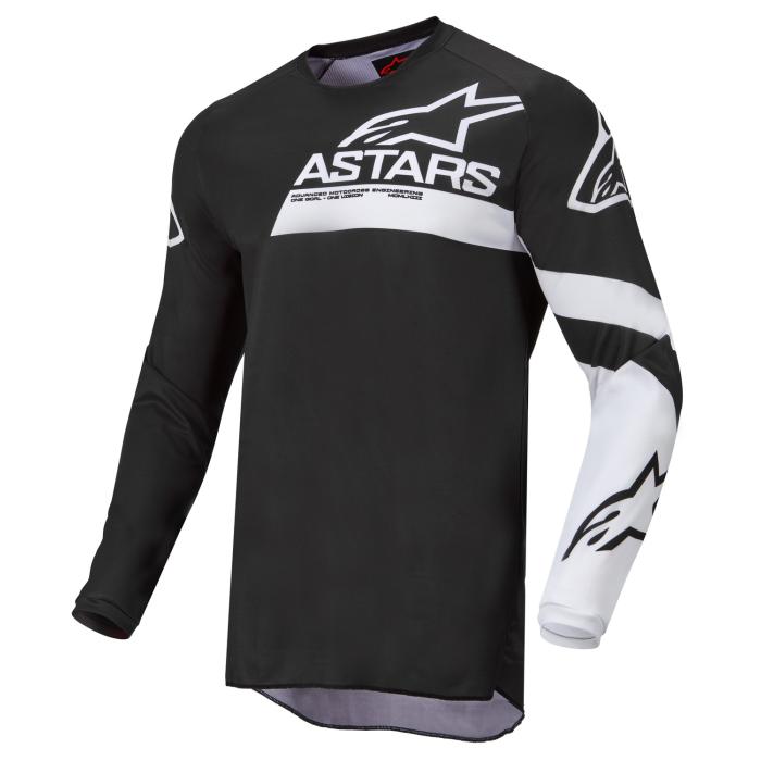 dětský motokrosový dres Alpinestars Racer Chaser černá/bílá, Velikost M