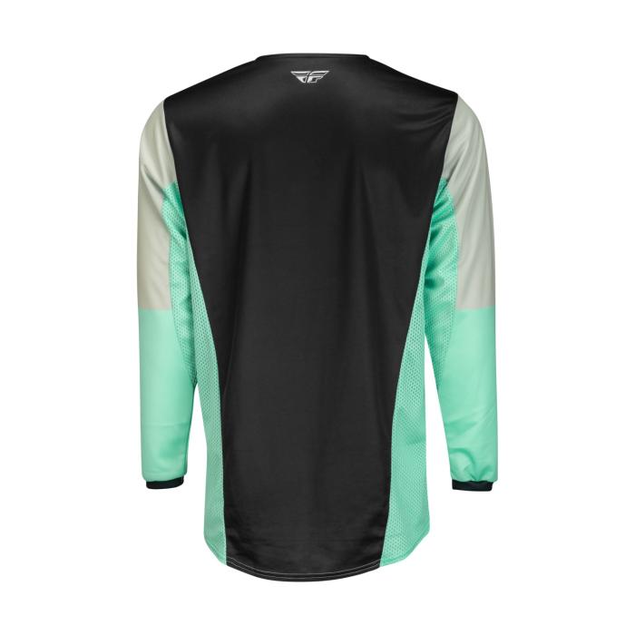 motokrosový dres Fly Racing Kinetic černá/mint/šedá, Velikost L