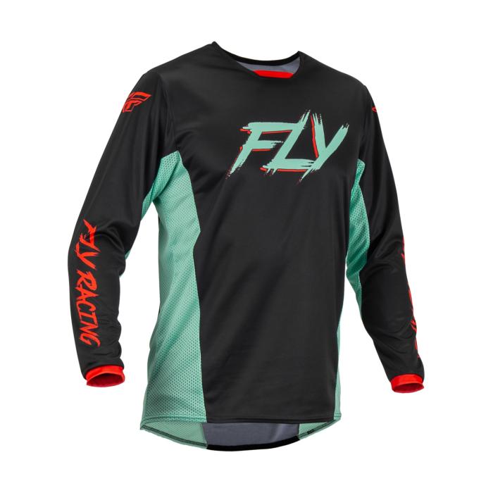 motokrosový dres Fly Racing Kinetic černá/zelená/červená, Velikost L