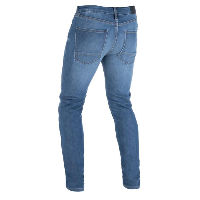 moto kalhoty Oxford Original Approved Jeans AA volný střih sepraná světle modrá, Velikost kalhot 30/30