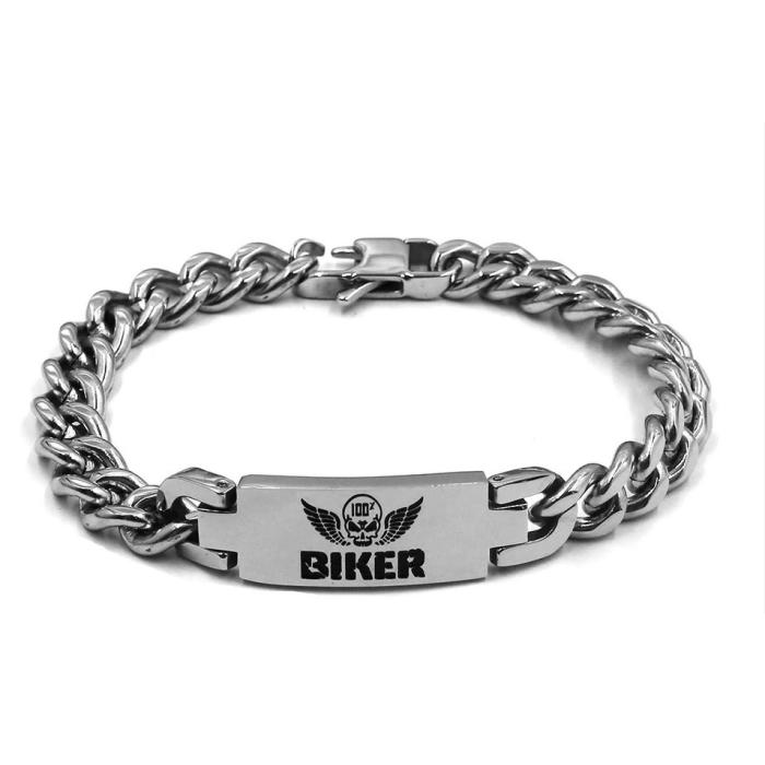 motorkářský náramek Biker, Délka 17,5cm