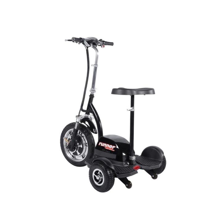 elektrická tříkolka Nitro Scooters Runner 500 Plus Li-Ion stříbrná