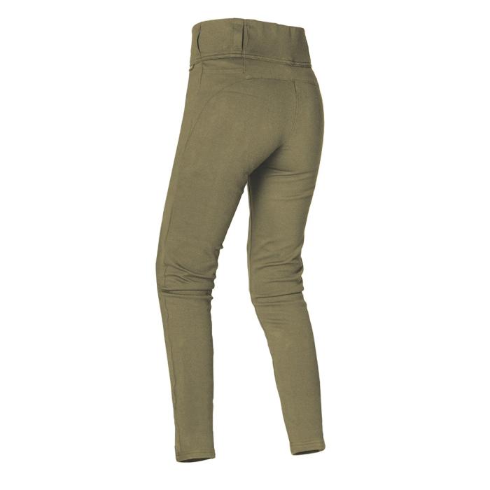 dámské moto kalhoty Oxford Super Leggings 2.0 khaki, Velikost 10