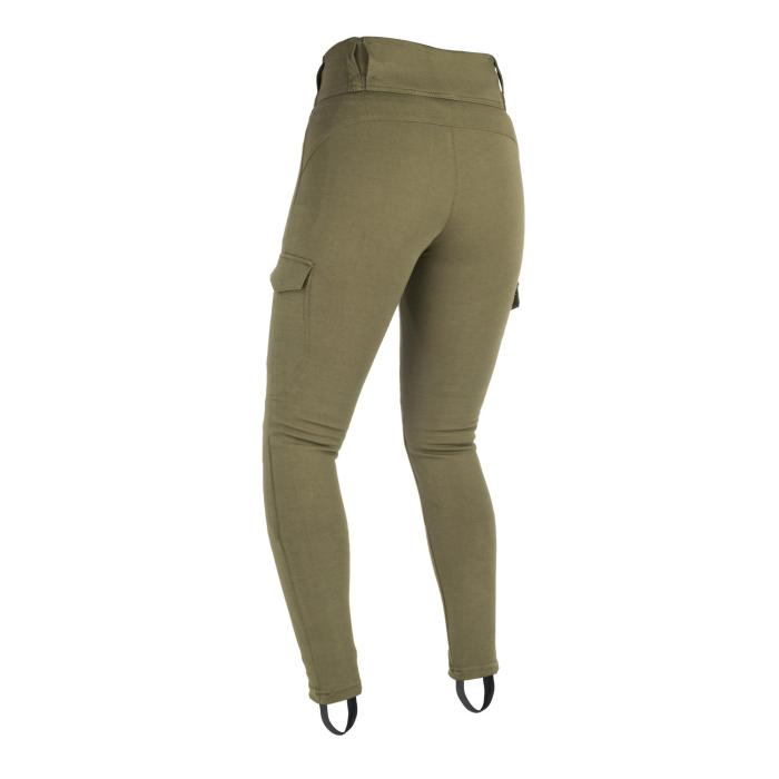 dámské moto kalhoty Oxford Super Cargo khaki, Délka standart, Velikost 10