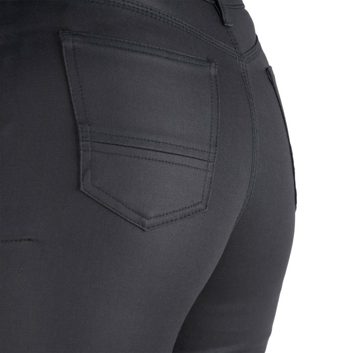 dámské moto kalhoty Oxford Original Approved Waxed Jeggings AA černé, Délka standart, Velikost 10