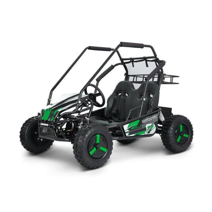 dětská elektrická buggy Mini Rocket Ecobuggy 1500W, Varianta osobní odběr - sestavený stroj, Barevná možnost zelená