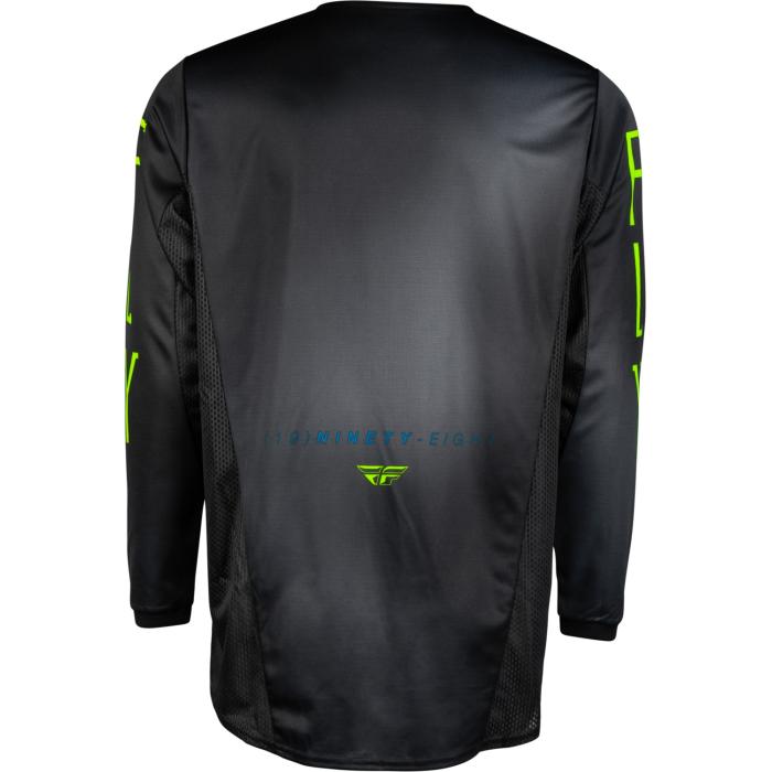 dětský motokrosový dres Fly Racing Kinetic Prodigi černá/neonově zelená/modrá, Velikost L