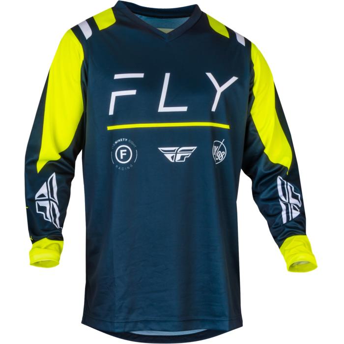 motokrosový dres Fly Racing F-16 modrá/hi-vis/bílá, Velikost L