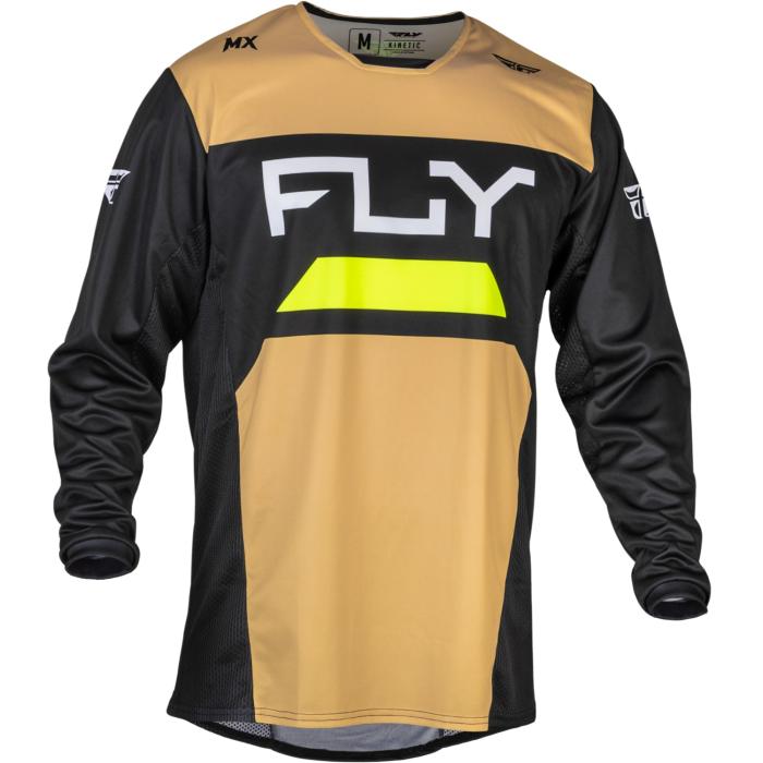 motokrosový dres Fly Racing Kinetic Reload zlatá/černá/hi-vis, Velikost L