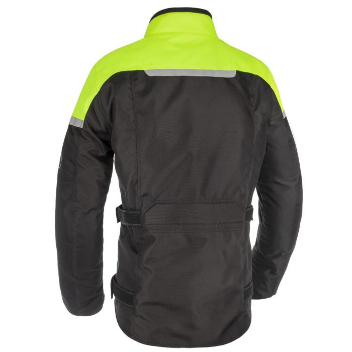 textilní moto bunda Oxford Spartan Long WP černá/žlutá fluo, Velikost 4XL