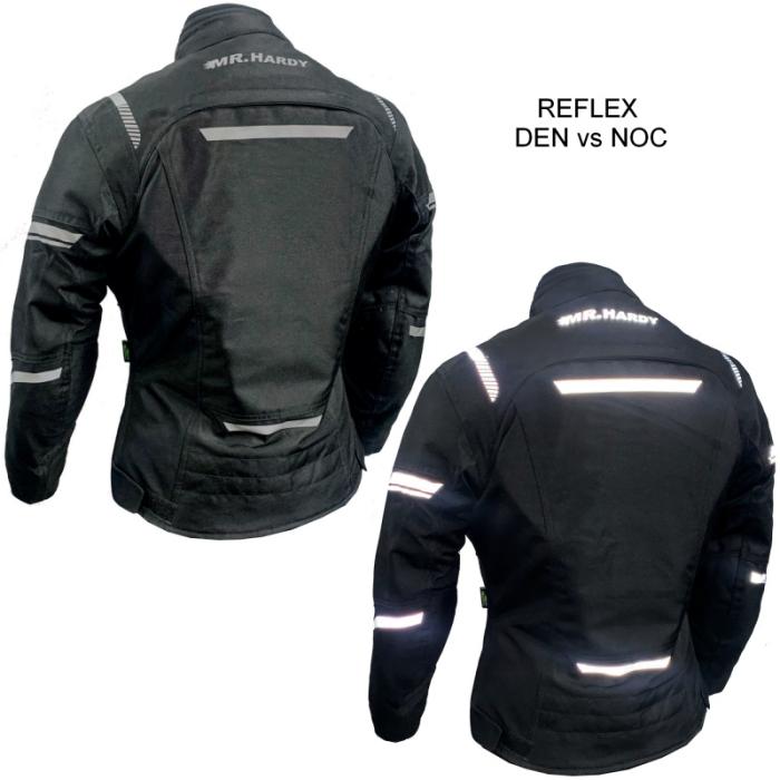 dámská moto bunda MH W12black - třívrstvá, Velikost XS