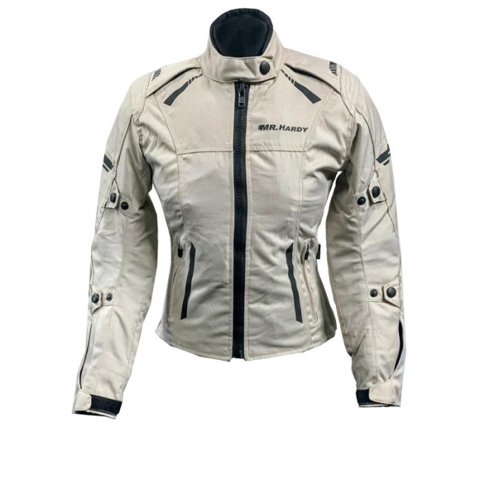 dámská moto bunda MH W12silver - třívrstvá, Velikost 4XL