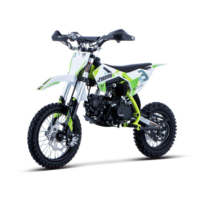 pitbike Zuumav S3 125ccm poloautomat se startérem, Barva zelená