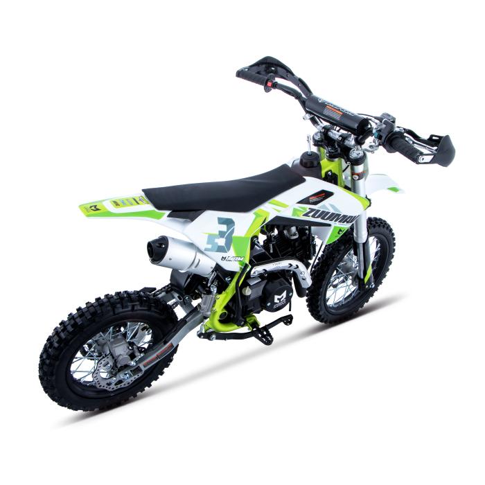 pitbike Zuumav S3 125ccm poloautomat se startérem, Barva zelená