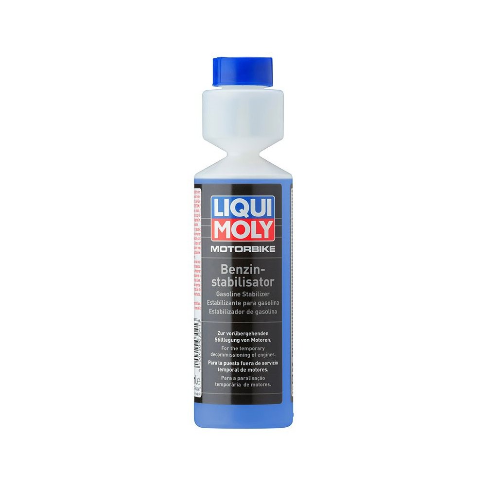 LIQUI MOLY Motorbike Benzin Stabilisator, stabilizátor benzínu pro posezónní odstávku Motorbike 250 ml