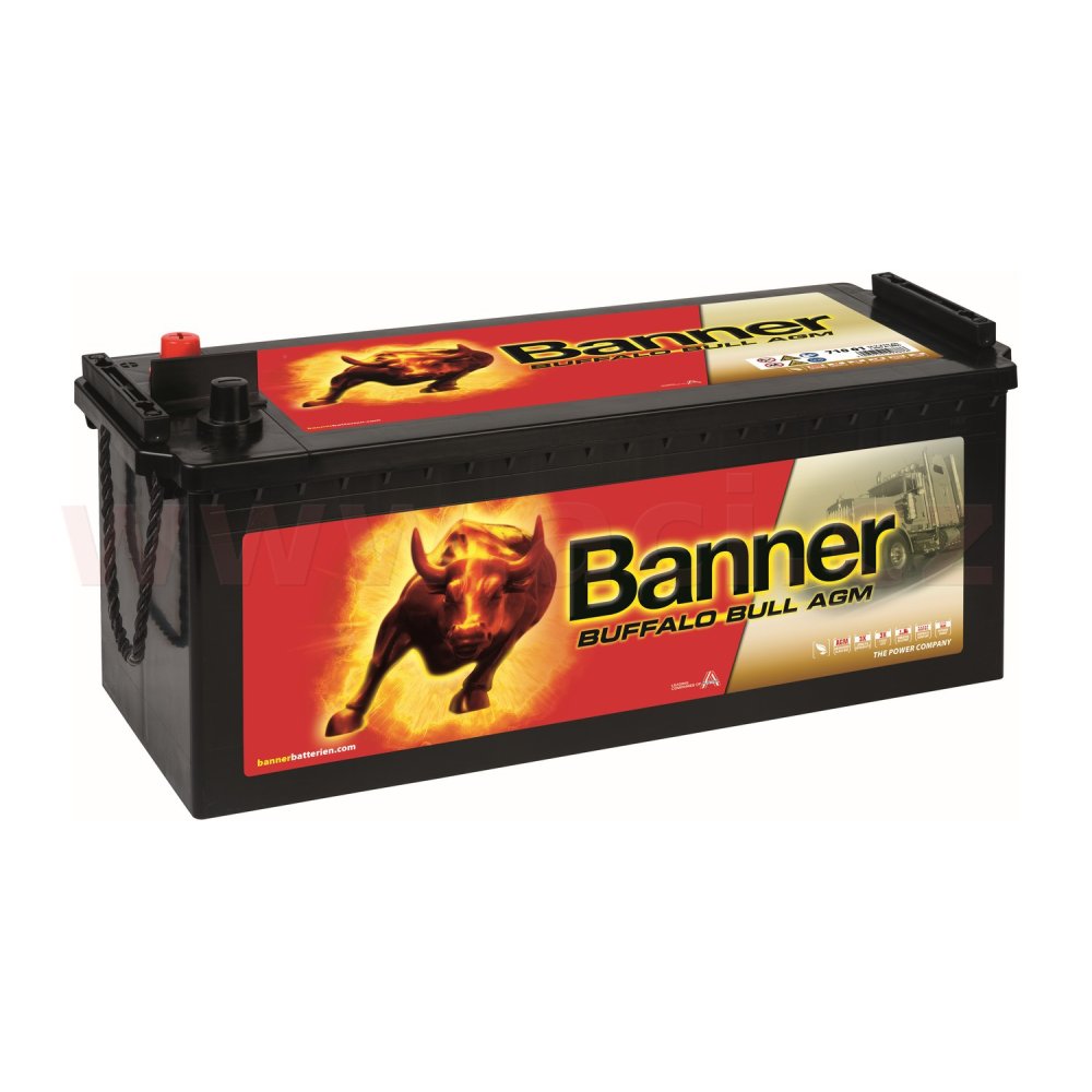 210Ah baterie, 1200A, levá BANNER Buffalo Bull AGM 517x273x212(240)