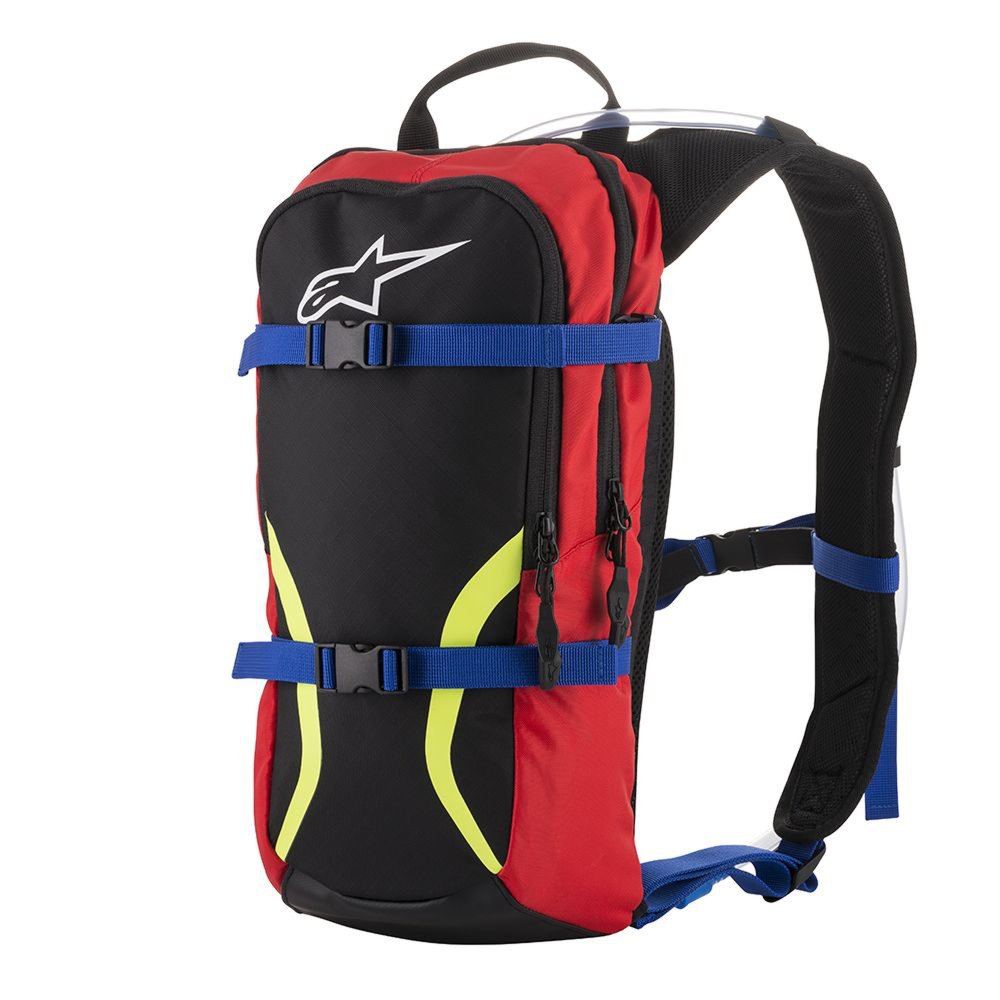 hydrobag IGUANA, ALPINESTARS (černá/modrá/červená/žlutá fluo, celkový objem 6 l, objem hydrobagu 1,5 l) 2025