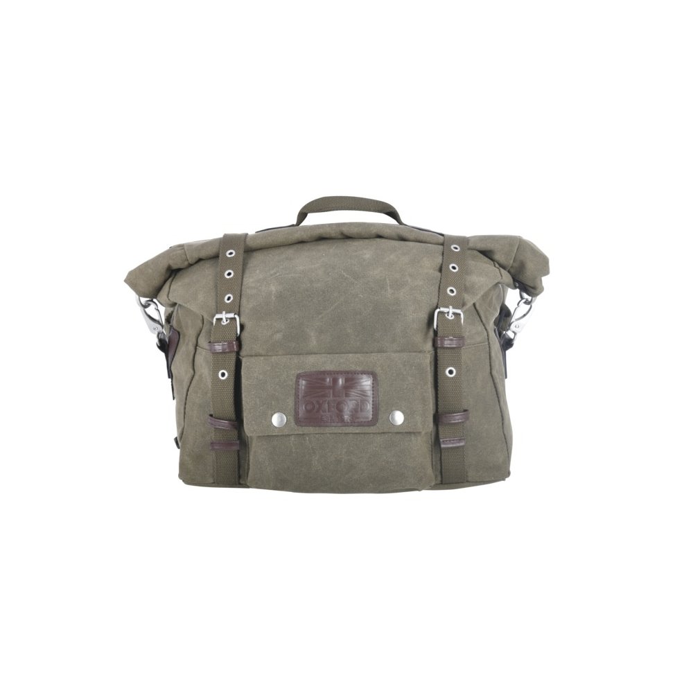 boční brašny na motocykl Heritage, OXFORD (zelené khaki, objem 40 l, pár)