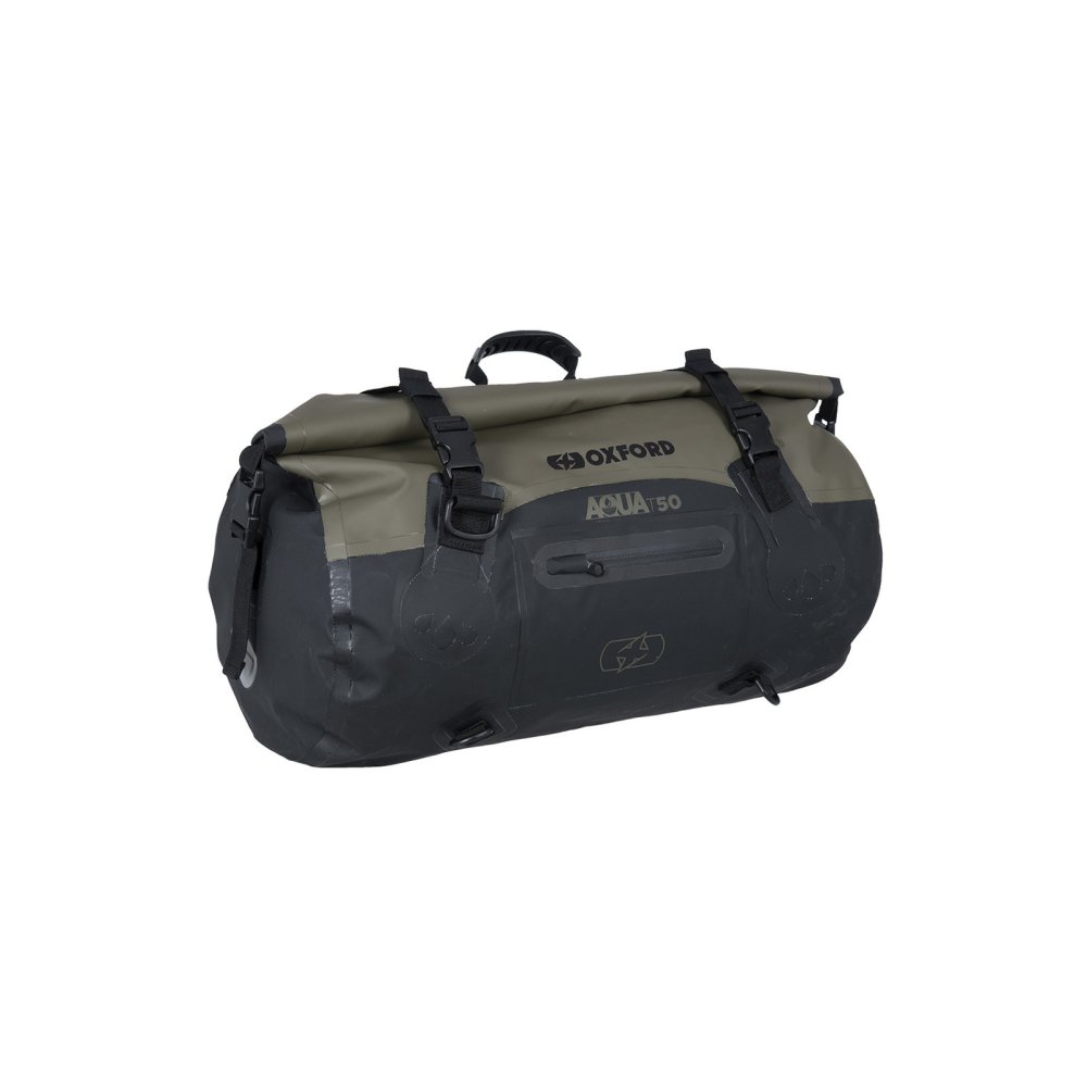 vodotěsný vak Aqua T-50 Roll Bag, OXFORD (khaki/černý, objem 50 l)