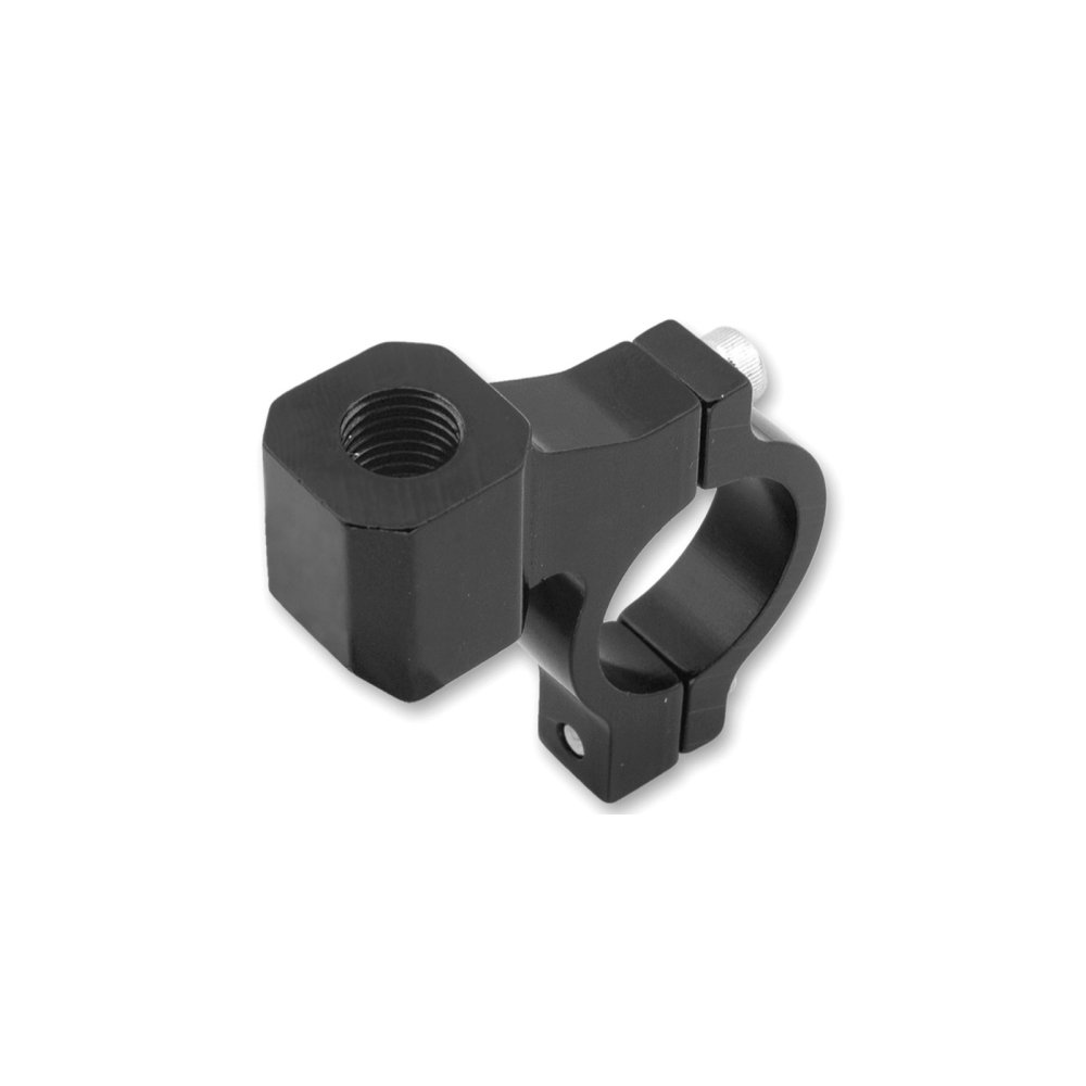 CNC adaptér zpětného zrcátka M10/1,25 levý závit (22,2 mm průměr) (černý)