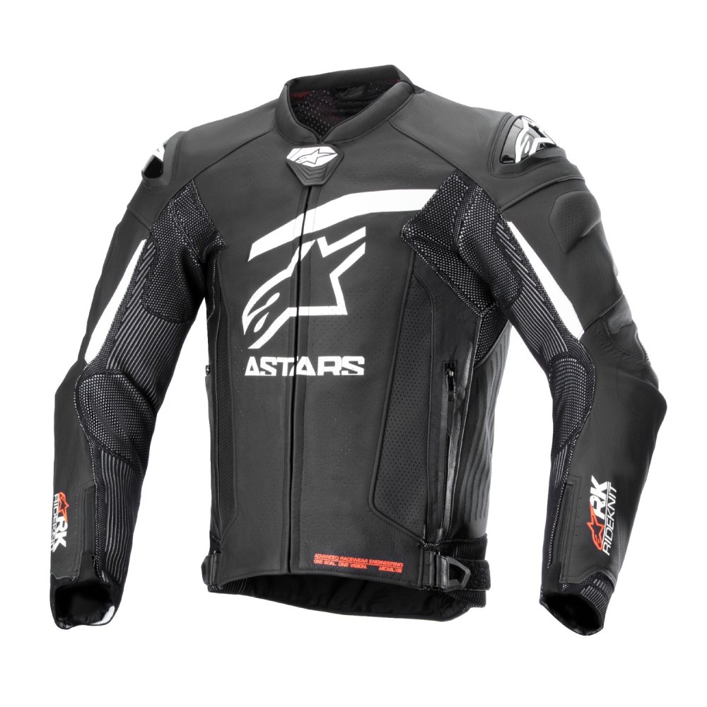 bunda GP PLUS R 4 RIDEKNIT, ALPINESTARS (černá/bílá) 2025