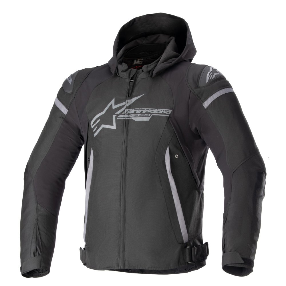 bunda ZACA WATERPROOF, ALPINESTARS (černá/tmavě šedá) 2025