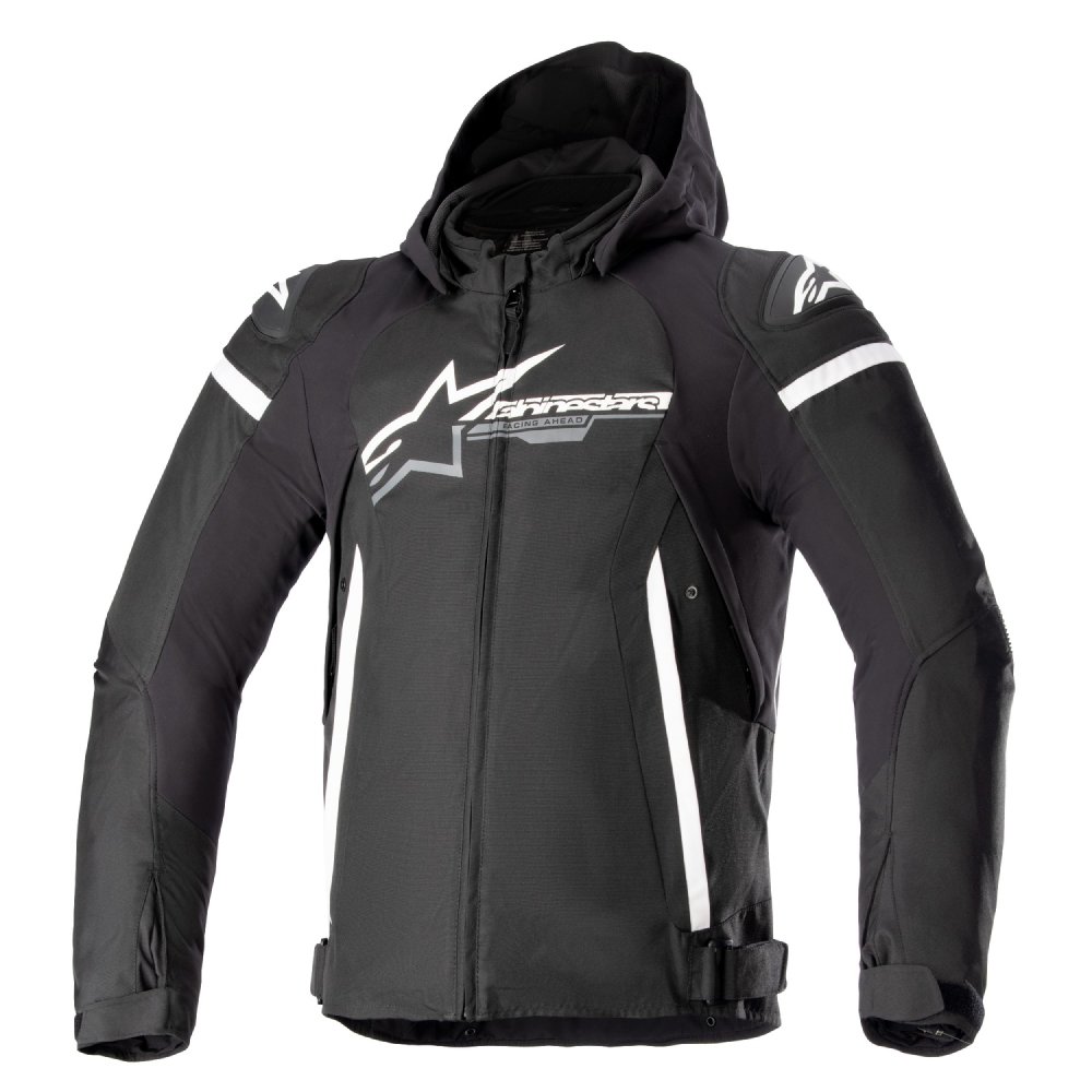 bunda ZACA WATERPROOF, ALPINESTARS (černá/bílá) 2025