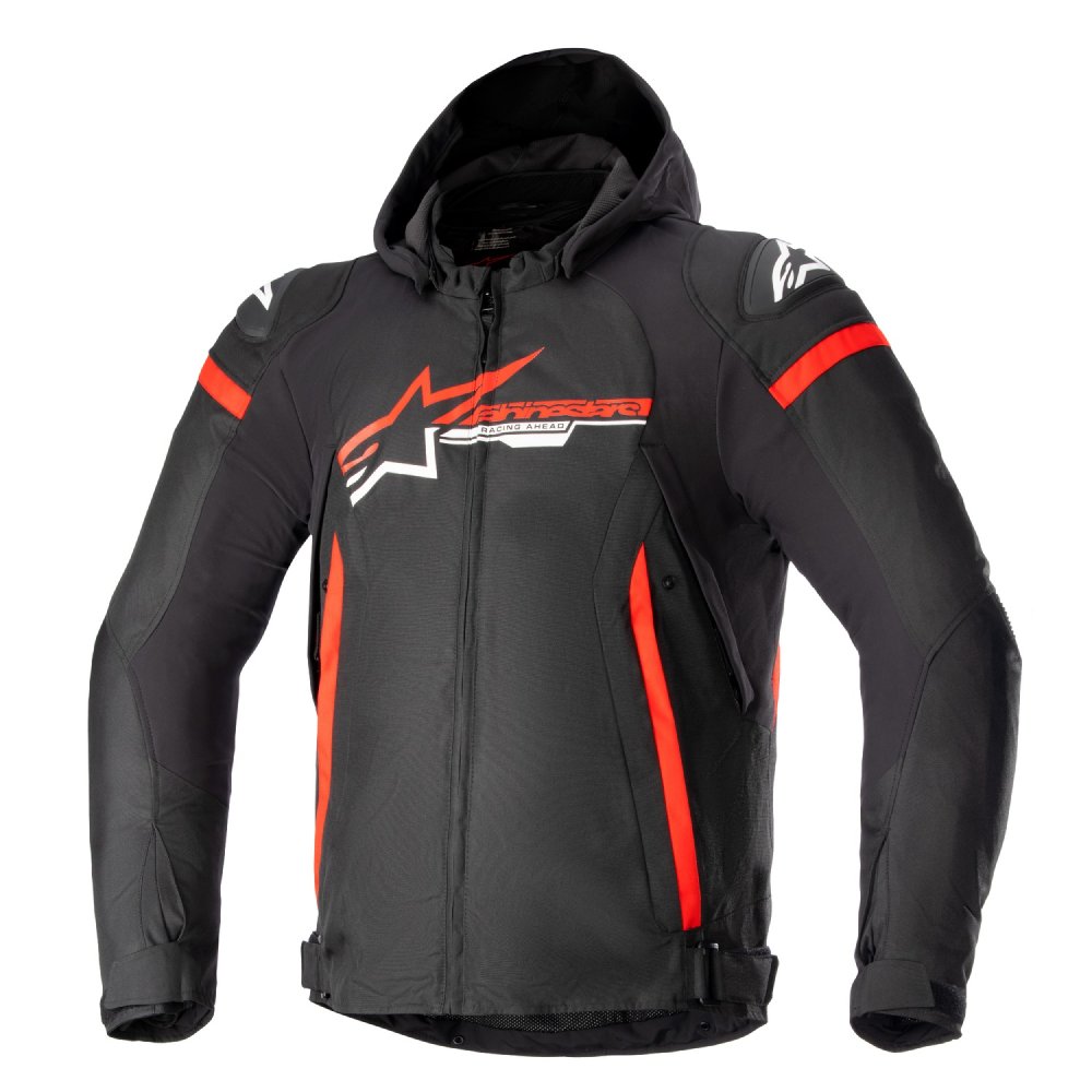 bunda ZACA WATERPROOF, ALPINESTARS (černá/červená/bílá) 2025