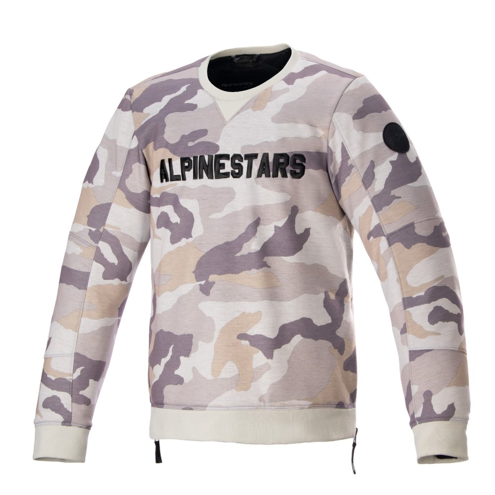 bunda LEGIT CREW FLEECE, ALPINESTARS (světle šedá camo) 2025