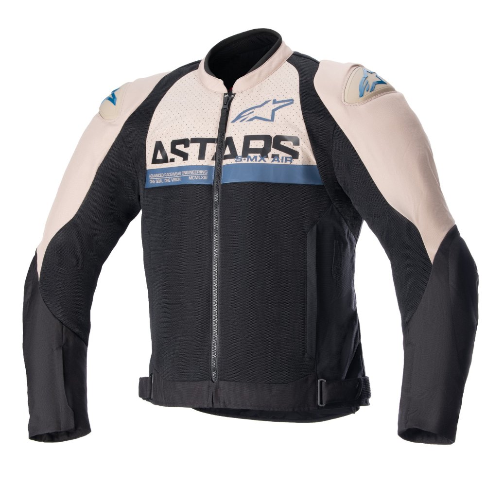 bunda SMX AIR, ALPINESTARS (světle hnědá/černá/modrá) 2025