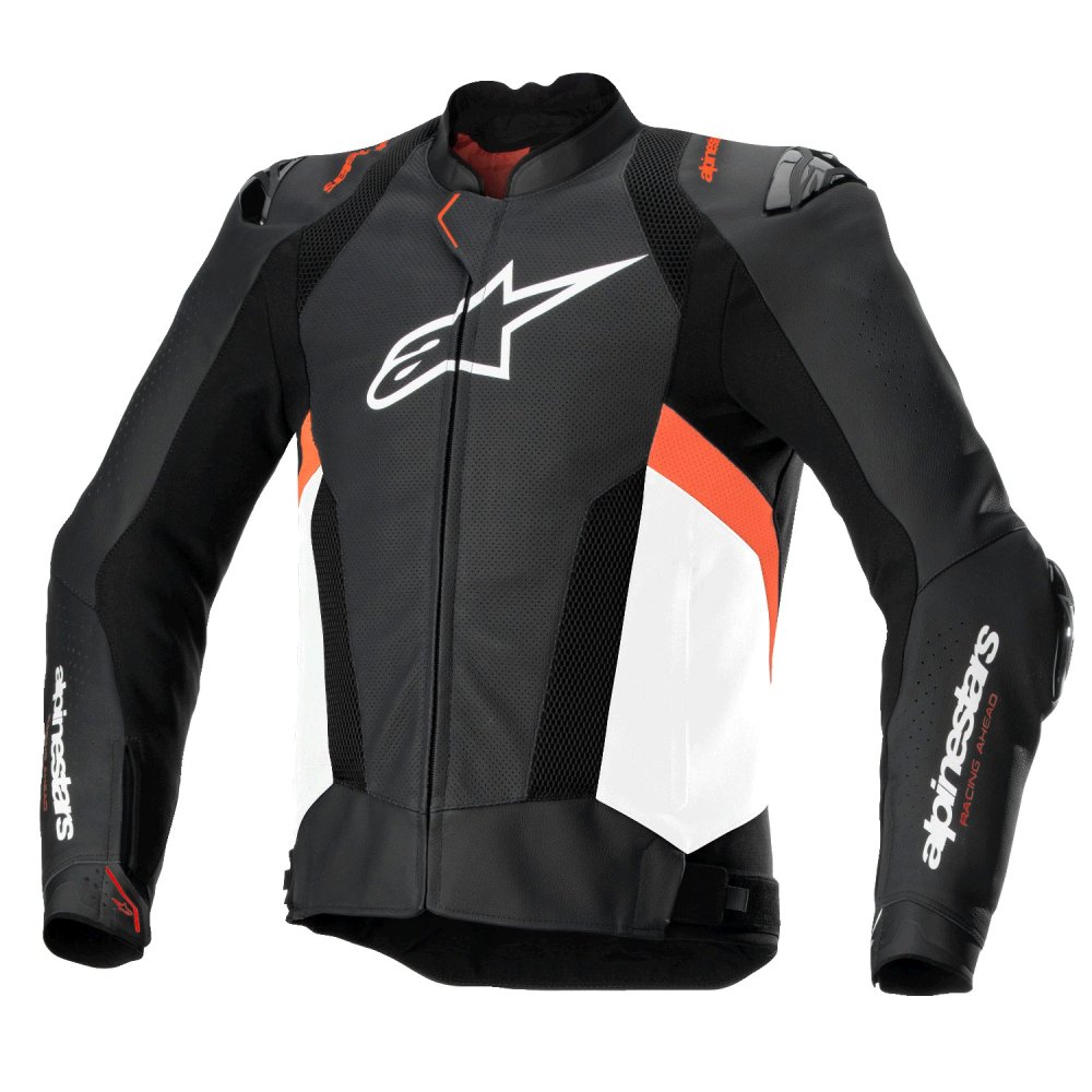 bunda MISSILE 3 AIRFLOW, ALPINESTARS (černá/bílá/červená fluo) 2025