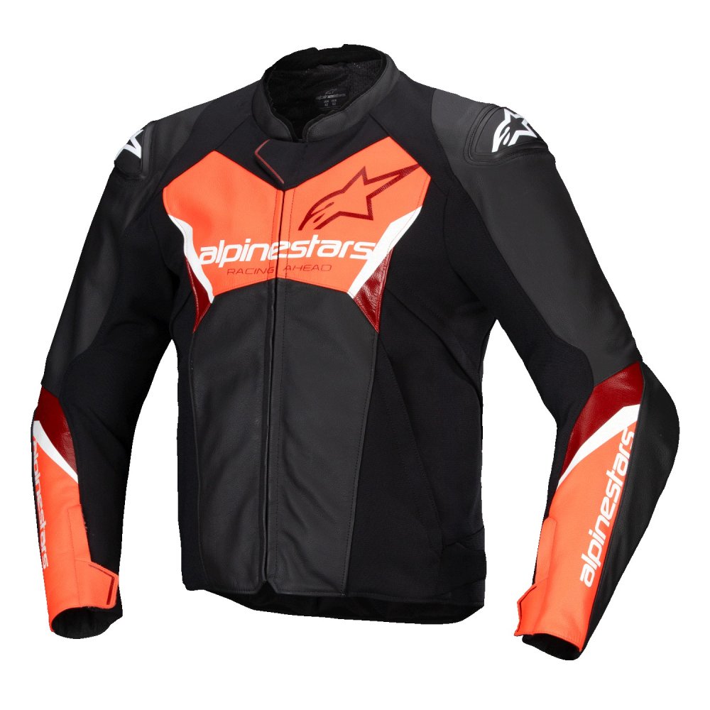 bunda FASTER 3, ALPINESTARS (černá/červená fluo) 2025