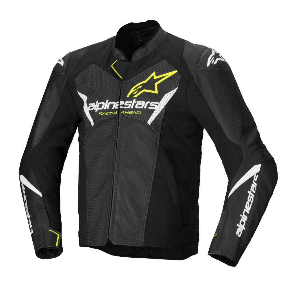 bunda FASTER 3 AIRFLOW, ALPINESTARS (černá/bílá/žlutá fluo) 2025