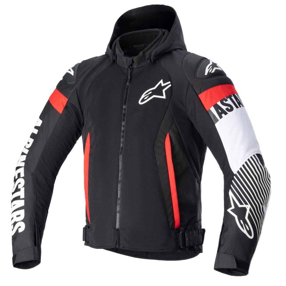 bunda ZACA AIR WATERPROOF, ALPINESTARS (černá/bílá/červená fluo) 2025