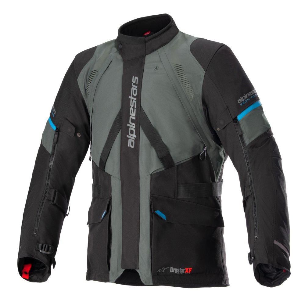 bunda MONTEIRA DRYSTAR XF, ALPINESTARS (šedo zelená/černá/modrá) 2025