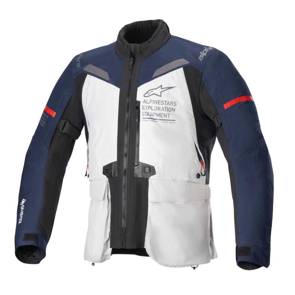 bunda ST-7 GORE-TEX, ALPINESTARS (světle šedá/modrá/černá) 2025