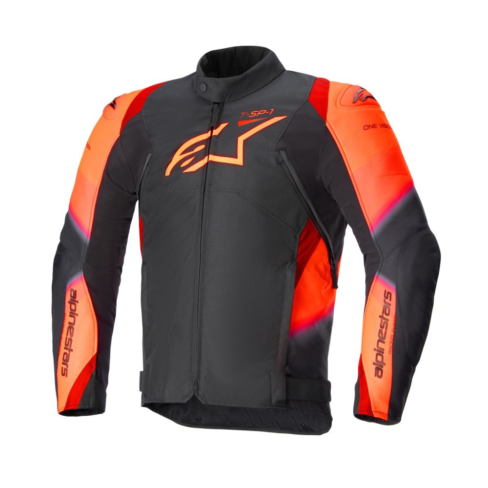 bunda T-SP 1 2 WATERPROOF, ALPINESTARS (černá/červená fluo) 2025